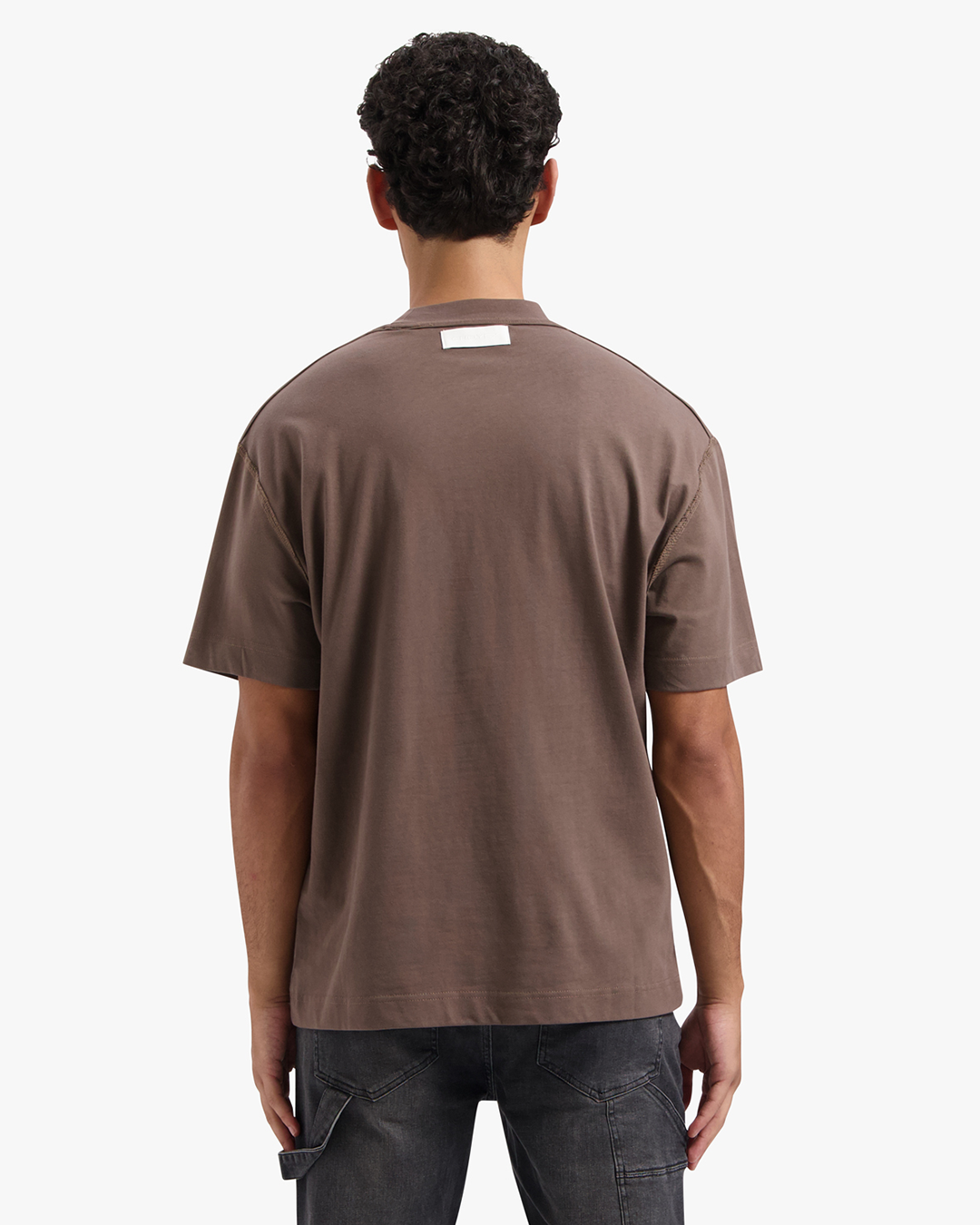 CROYEZ INSIDE OUT FRATERNITÉ T-SHIRT - BROWN