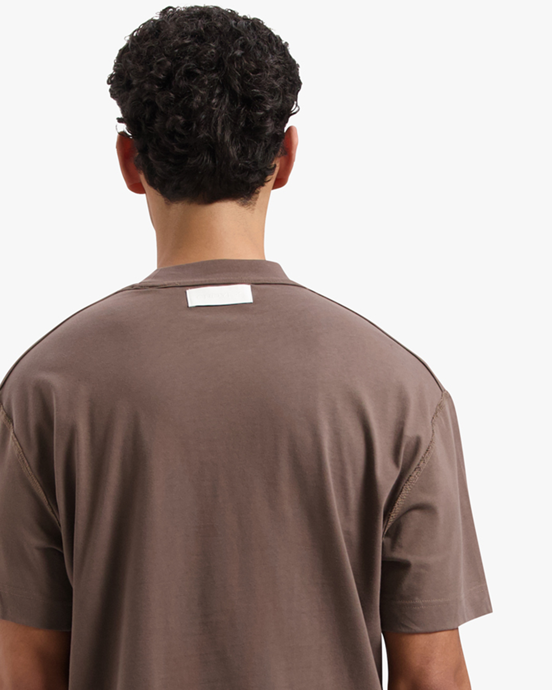 CROYEZ INSIDE OUT FRATERNITÉ T-SHIRT - BROWN