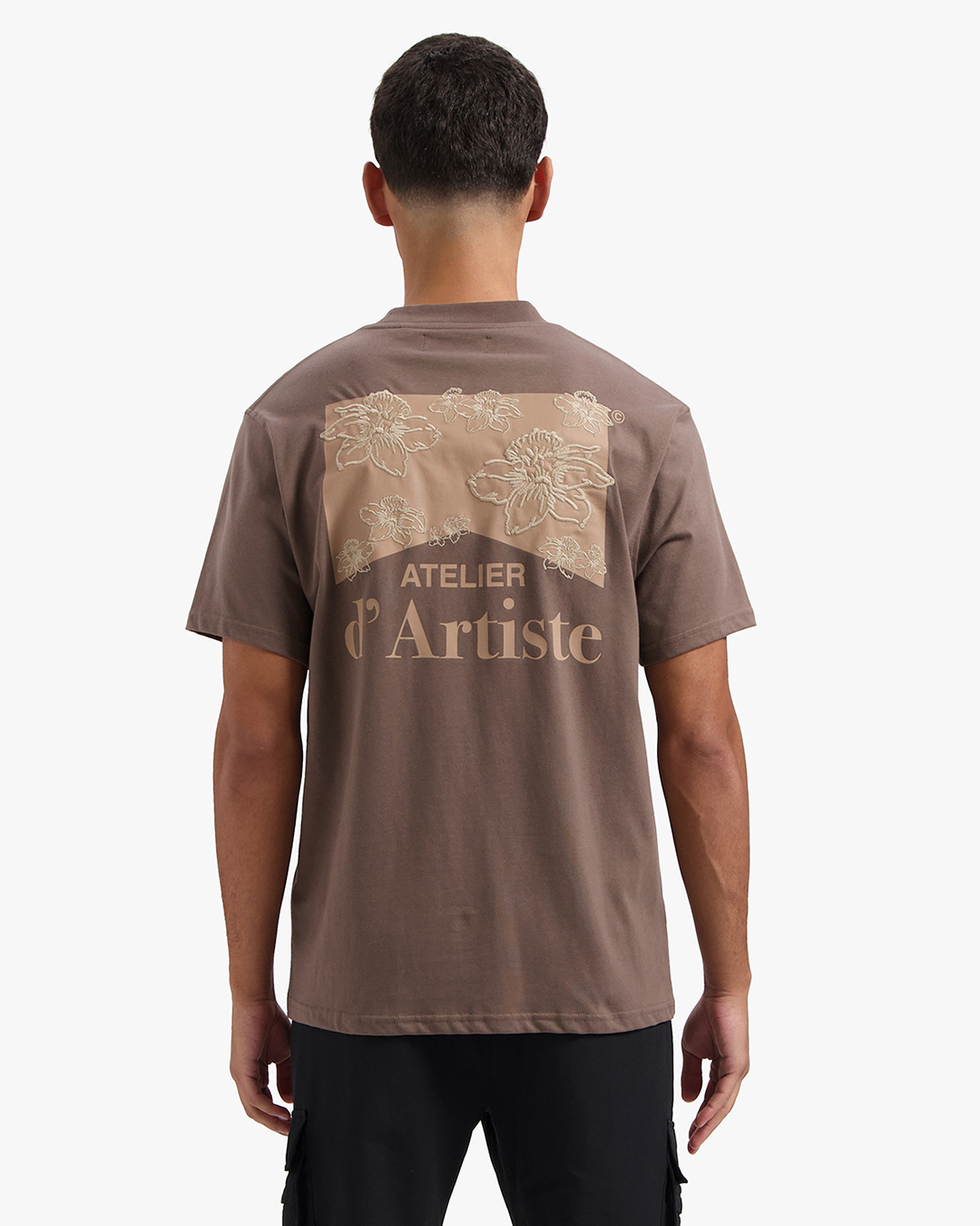 CROYEZ ATELIER FLOWER T-SHIRT | BROWN