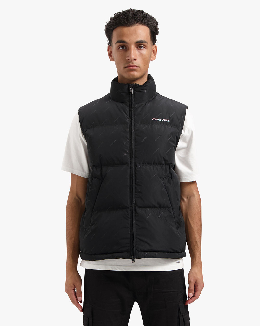 CROYEZ ALLOVER BODYWARMER - BLACK