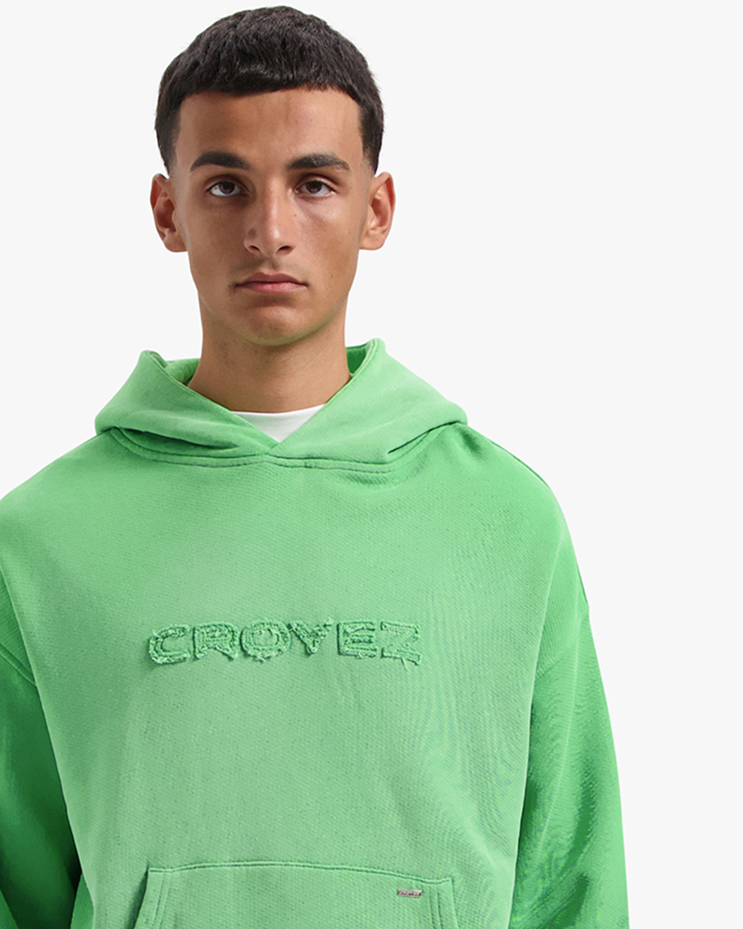 CROYEZ CUTOUT HOODIE - GREEN