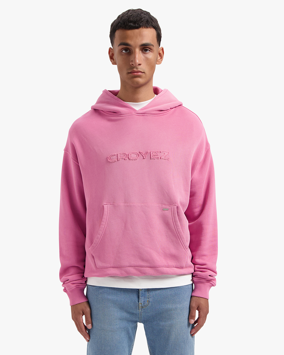 CROYEZ CUTOUT HOODIE | HOT PINK