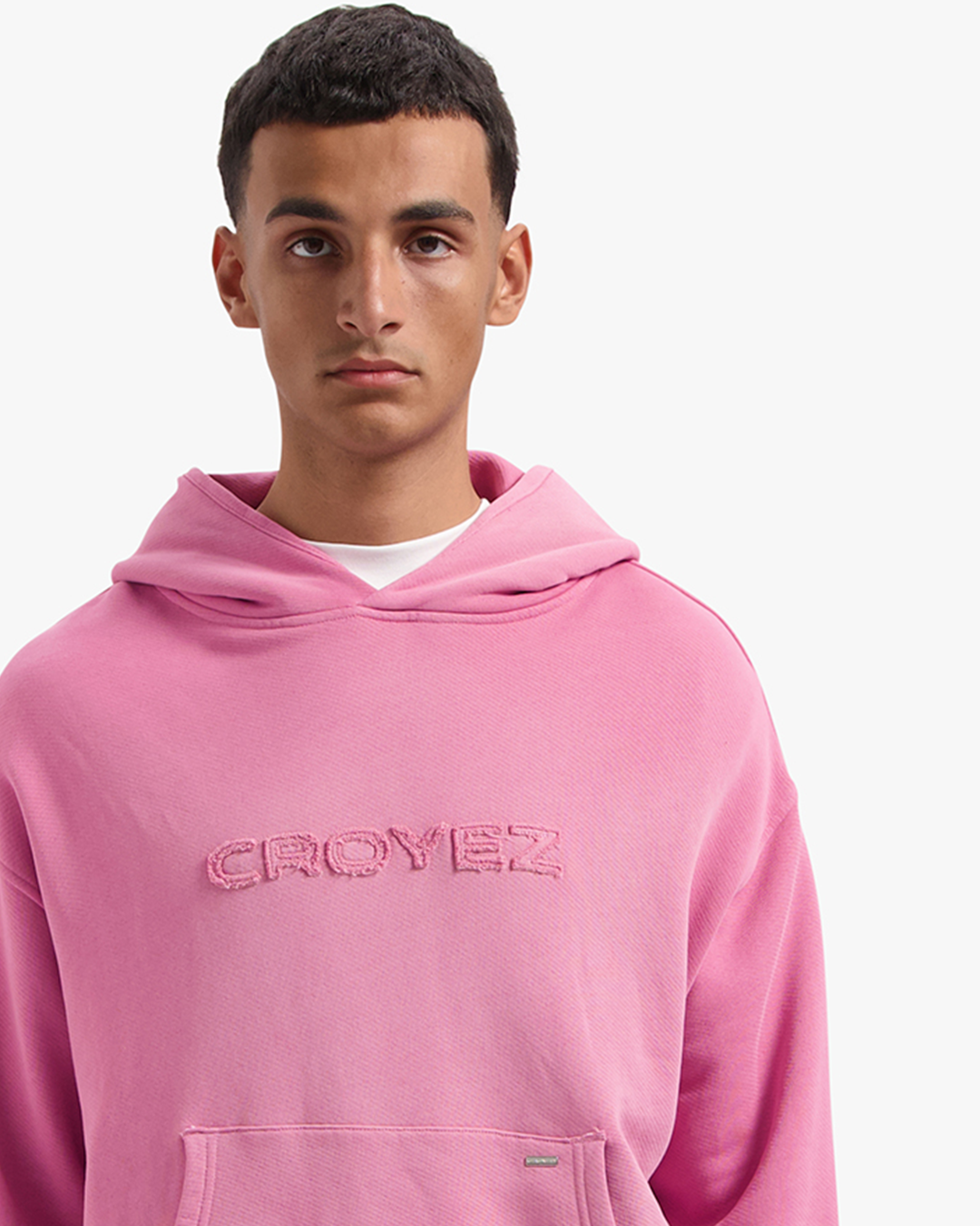 CROYEZ CUTOUT HOODIE - HOT PINK