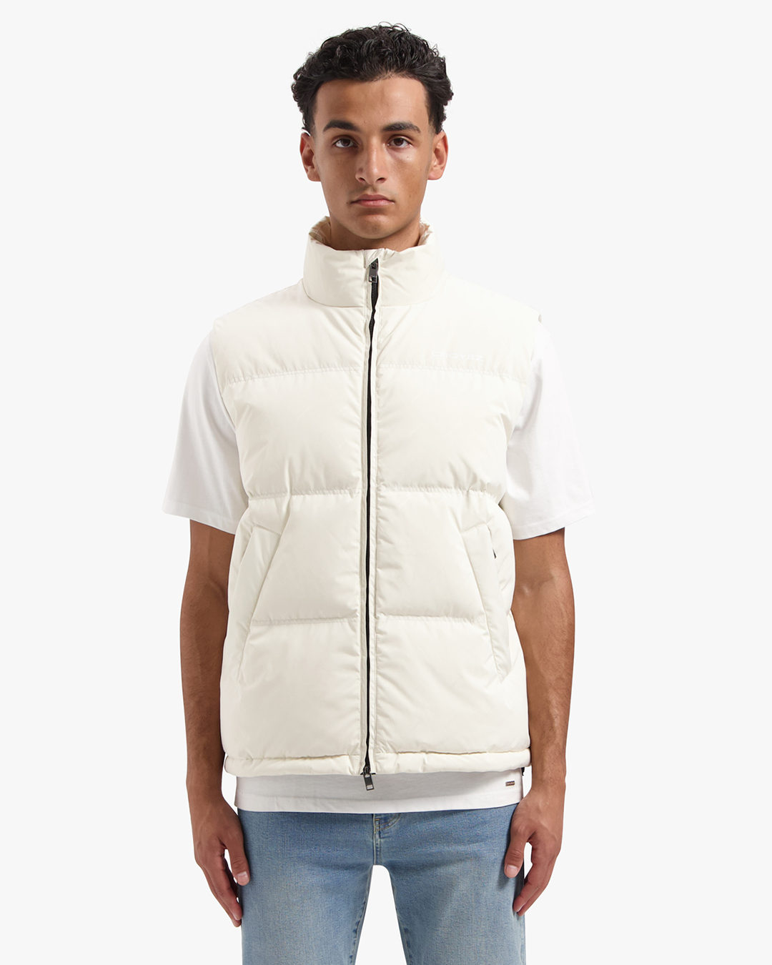 CROYEZ ALLOVER BODYWARMER | CREAM