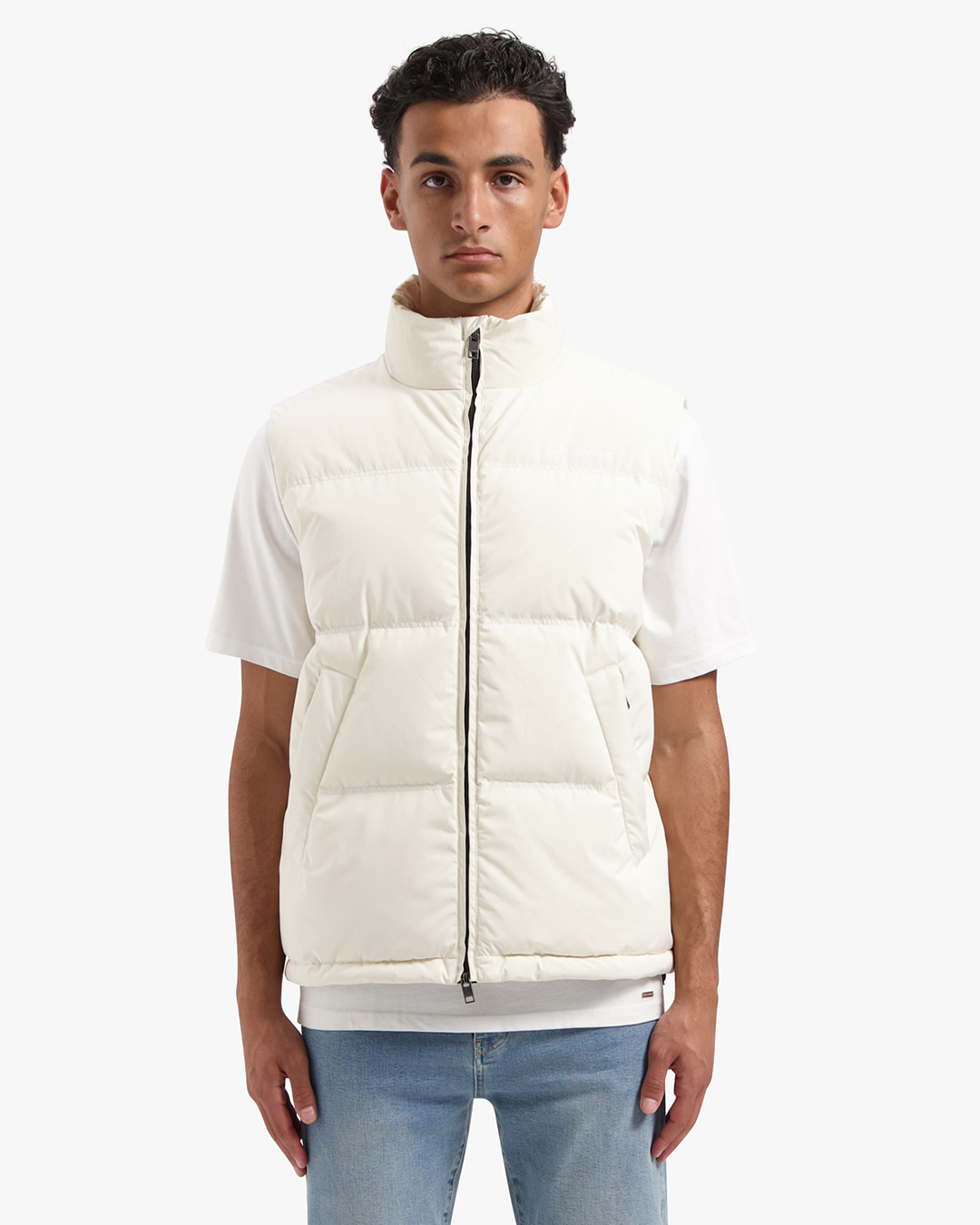 CROYEZ ALLOVER BODYWARMER - CREAM