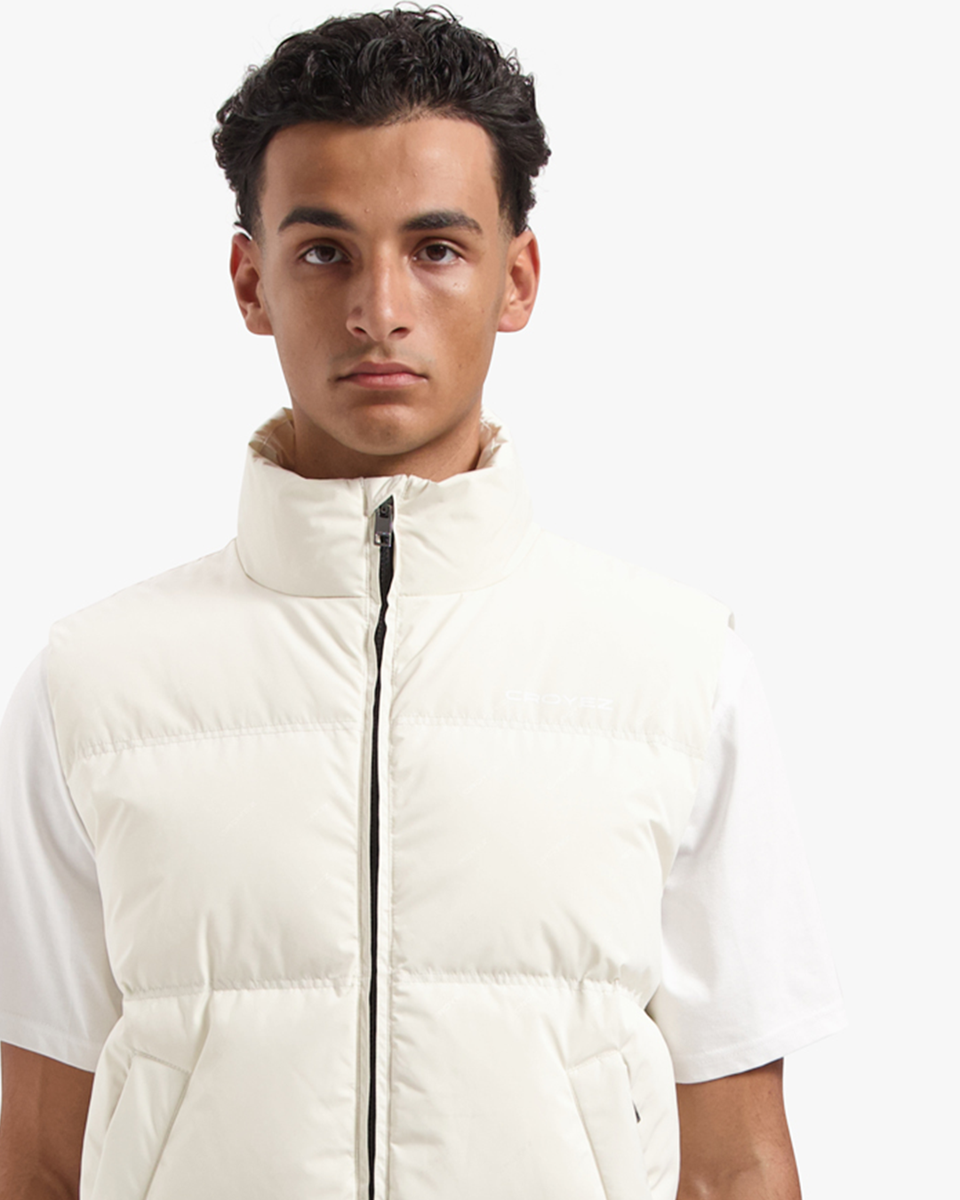 CROYEZ ALLOVER BODYWARMER - CREAM