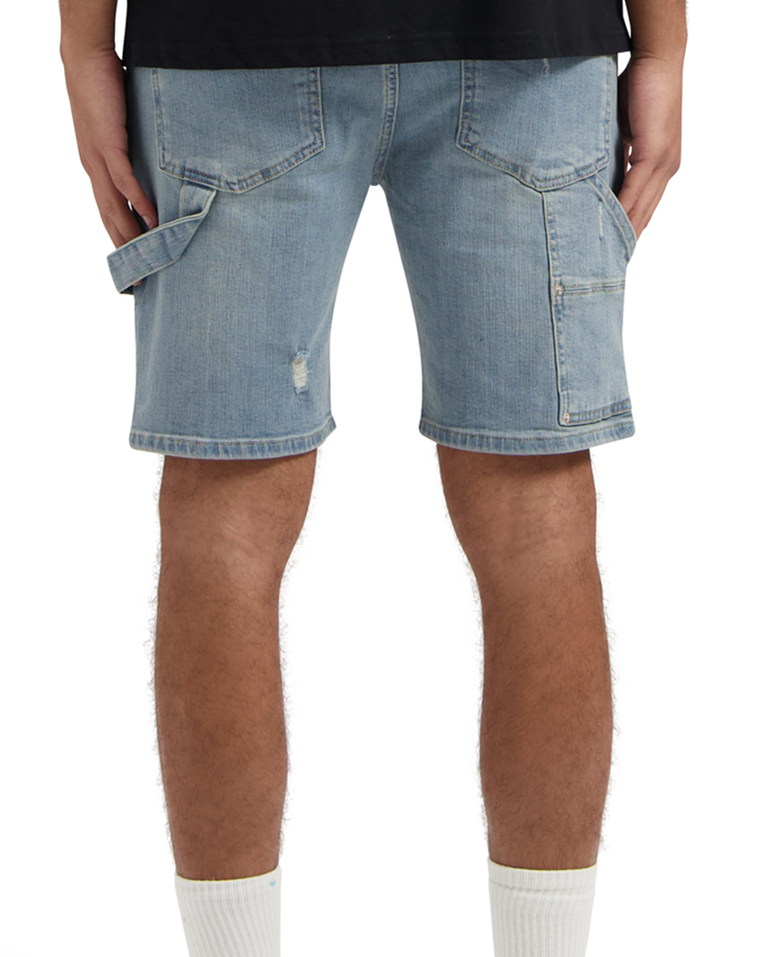 CROYEZ CH2 CARPENTER DENIM SHORTS | DUST BLUE