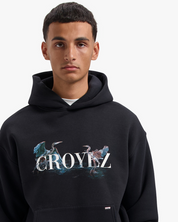 CROYEZ BLUE HERON HOODIE | VINTAGE BLACK