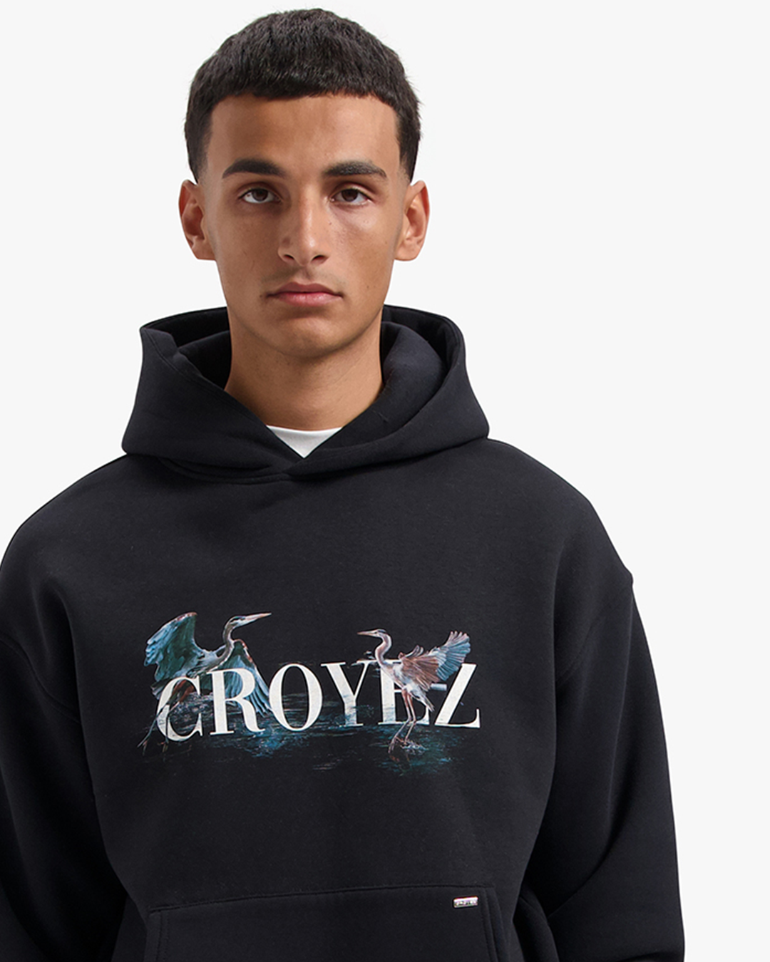 CROYEZ BLUE HERON HOODIE - VINTAGE BLACK