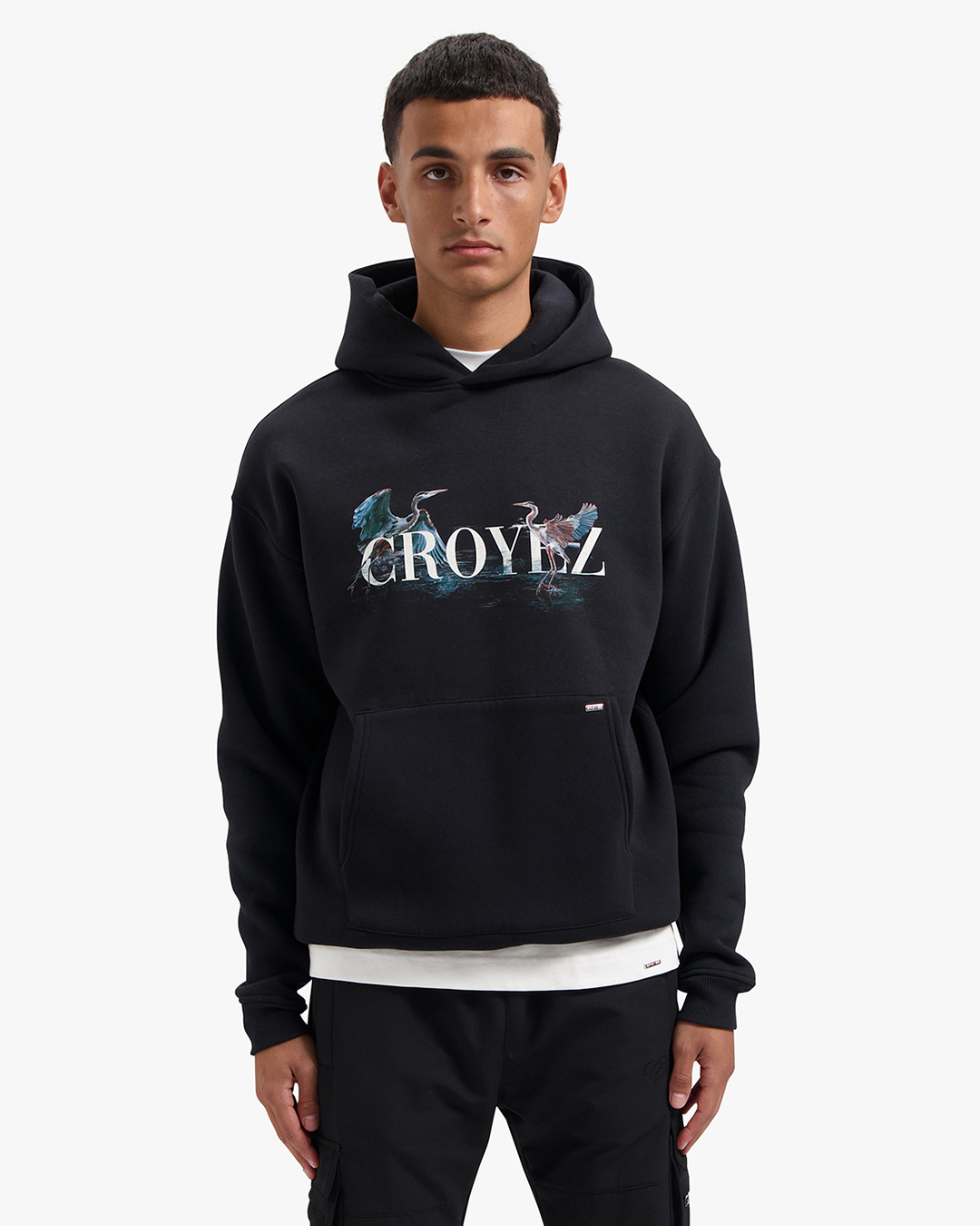 CROYEZ BLUE HERON HOODIE - VINTAGE BLACK