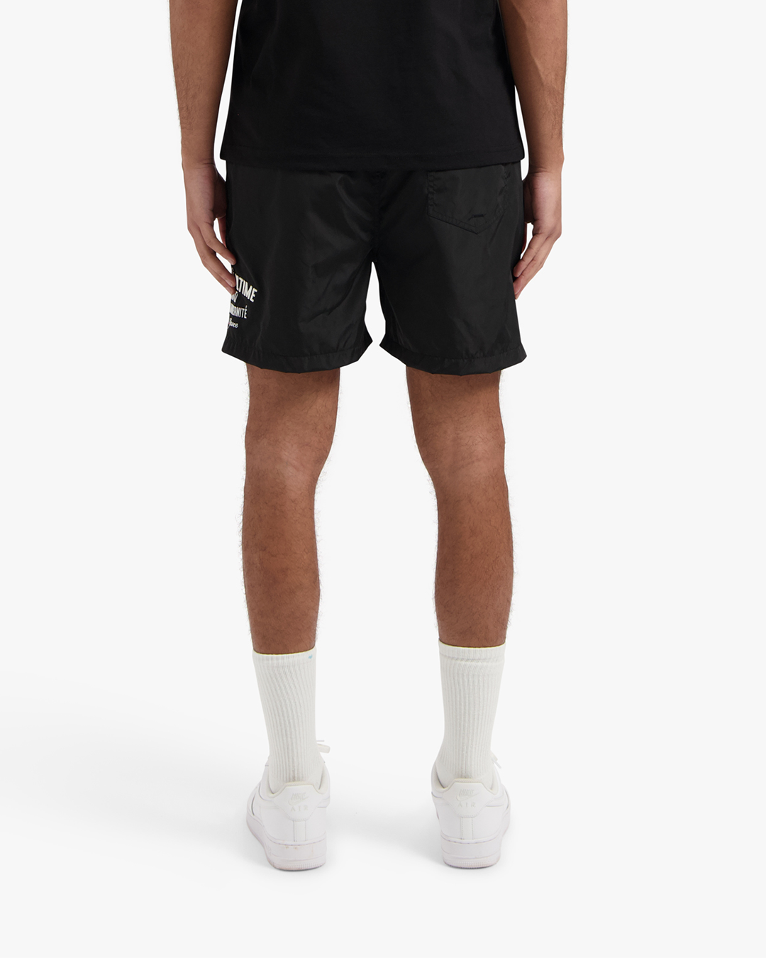 CROYEZ FRATERNITÉ SWIM SHORTS | BLACK/WHITE