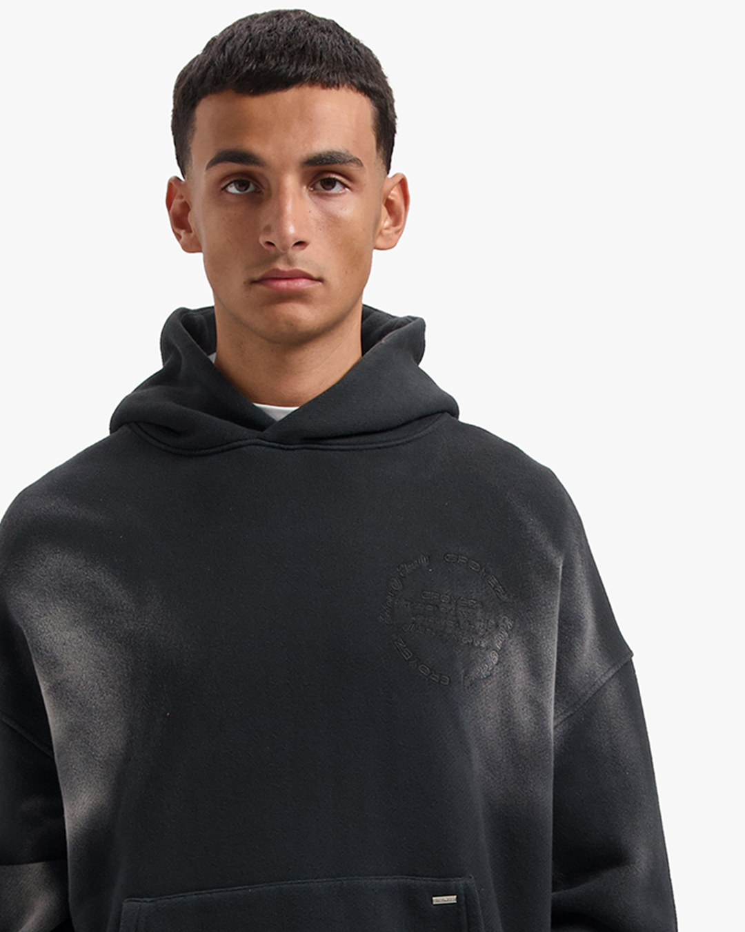 CROYEZ CLOUD WASHING HOODIE - VINTAGE BLACK