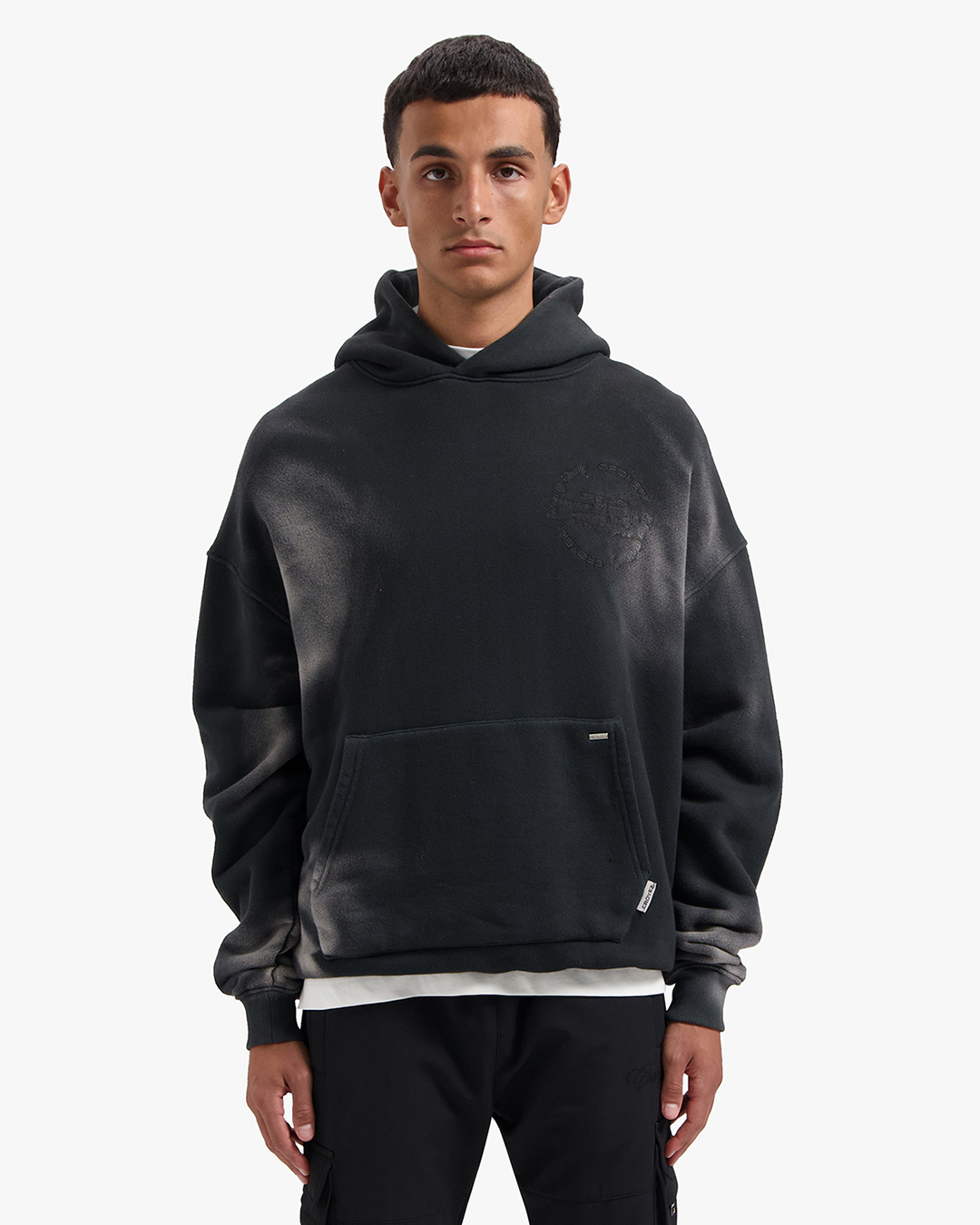 CROYEZ CLOUD WASHING HOODIE | VINTAGE BLACK