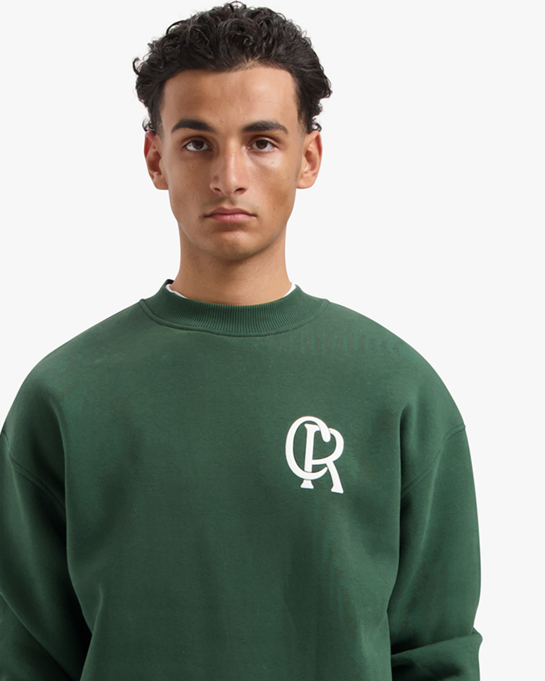 CROYEZ INITIAL SWEATER | DARK GREEN