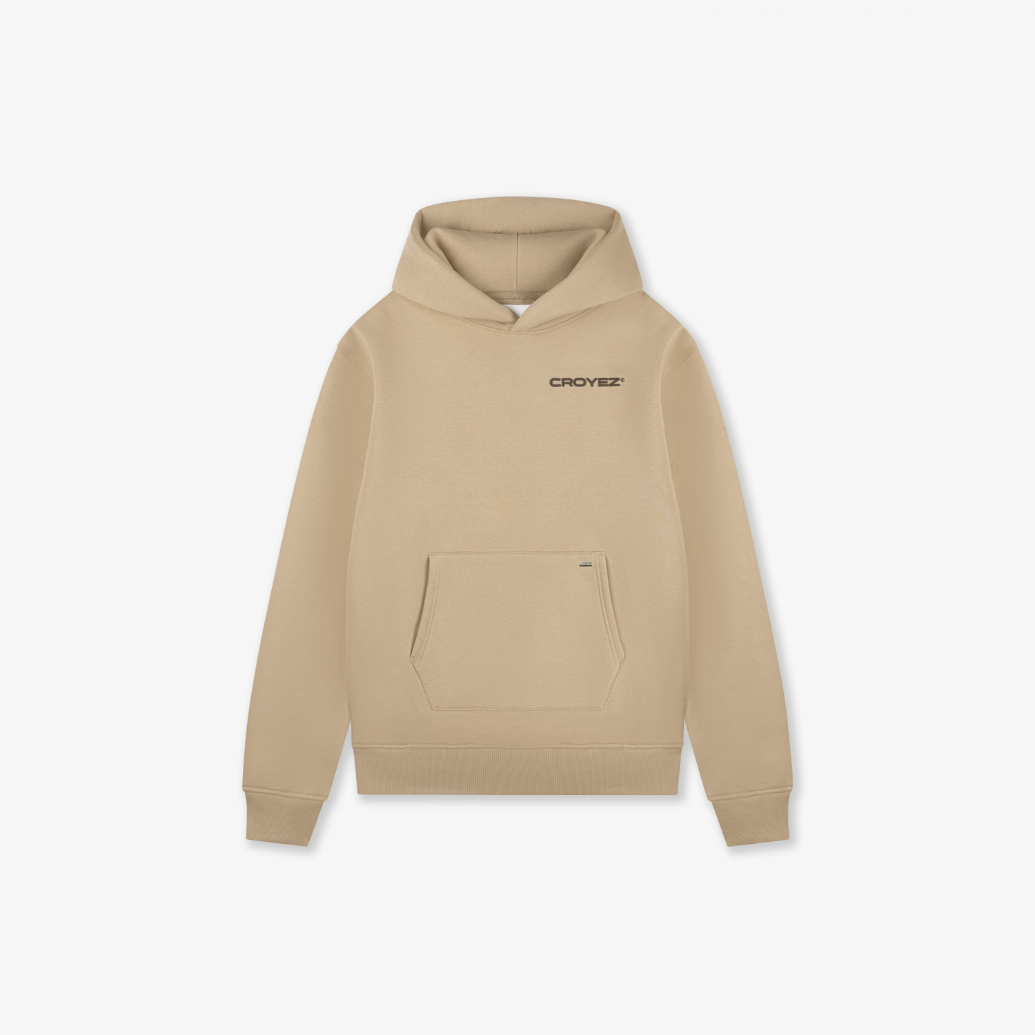 CROYEZ FAMILY OWNED BUSINESS HOODIE - BEIGE/BROWN