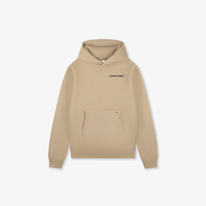 CROYEZ FAMILY OWNED BUSINESS HOODIE | BEIGE/BROWN