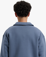 CROYEZ FRATERNITÉ HALF ZIP SWEATER | BLUE