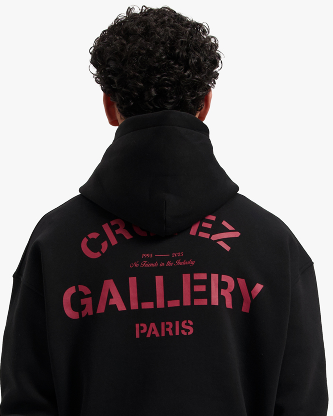 CROYEZ GALLERY HOODIE | BLACK/RED