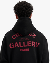 CROYEZ GALLERY HOODIE | BLACK/RED