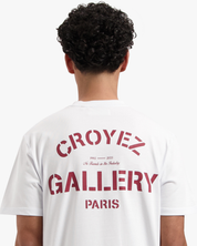 CROYEZ GALLERY T-SHIRT | WHITE/RED