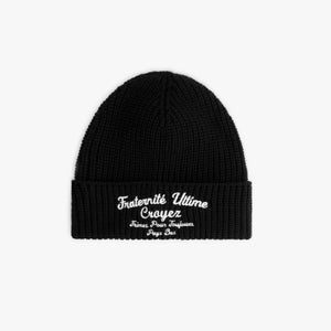 CROYEZ FRATERNITÉ BEANIE | BLACK