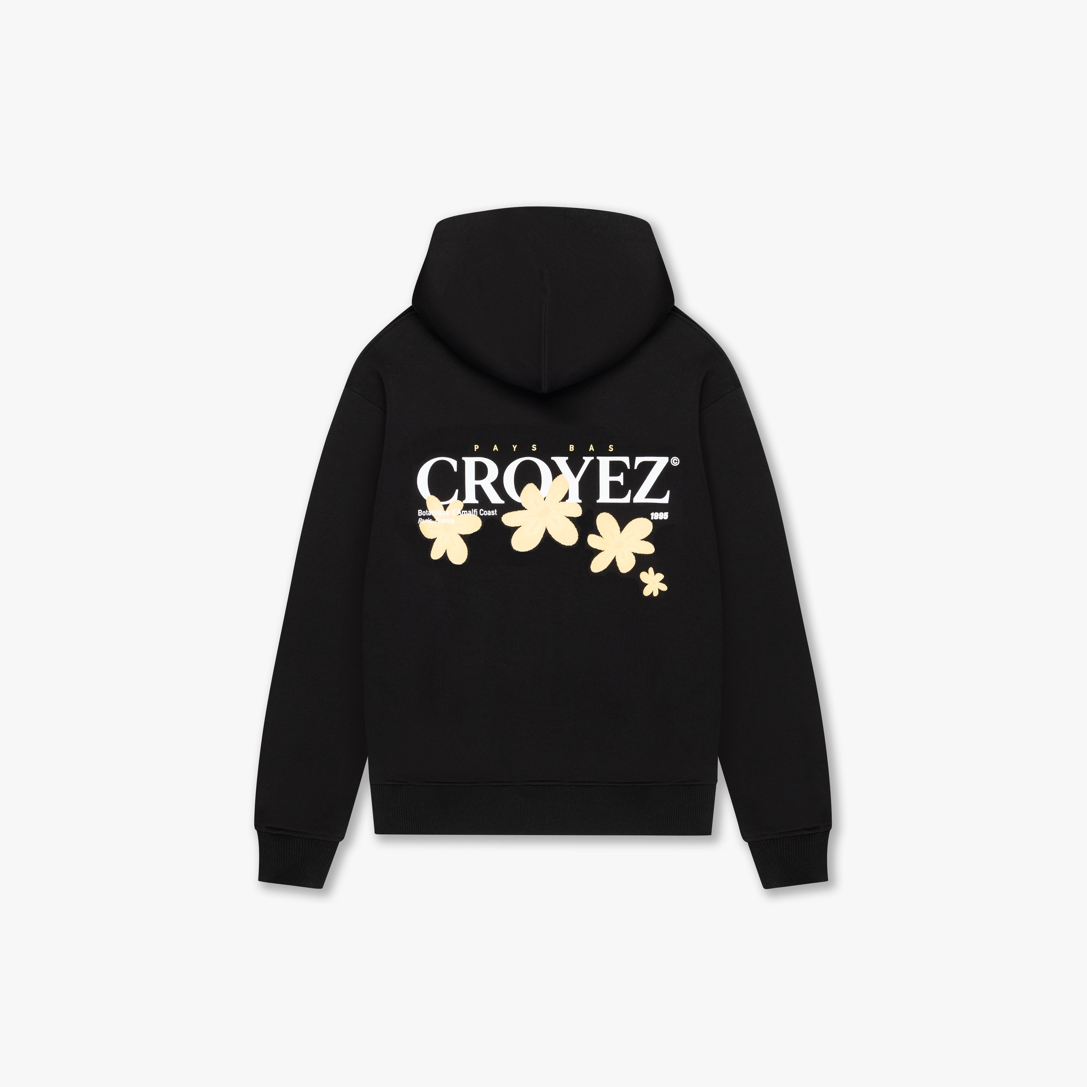 CROYEZ BOTANIQUE ZIP-HOODIE | BLACK/LIME - Croyez