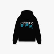 Croyez Botanique Zip Hoodie | Black/Dark Teal