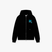 Croyez Botanique Zip Hoodie | Black/Dark Teal