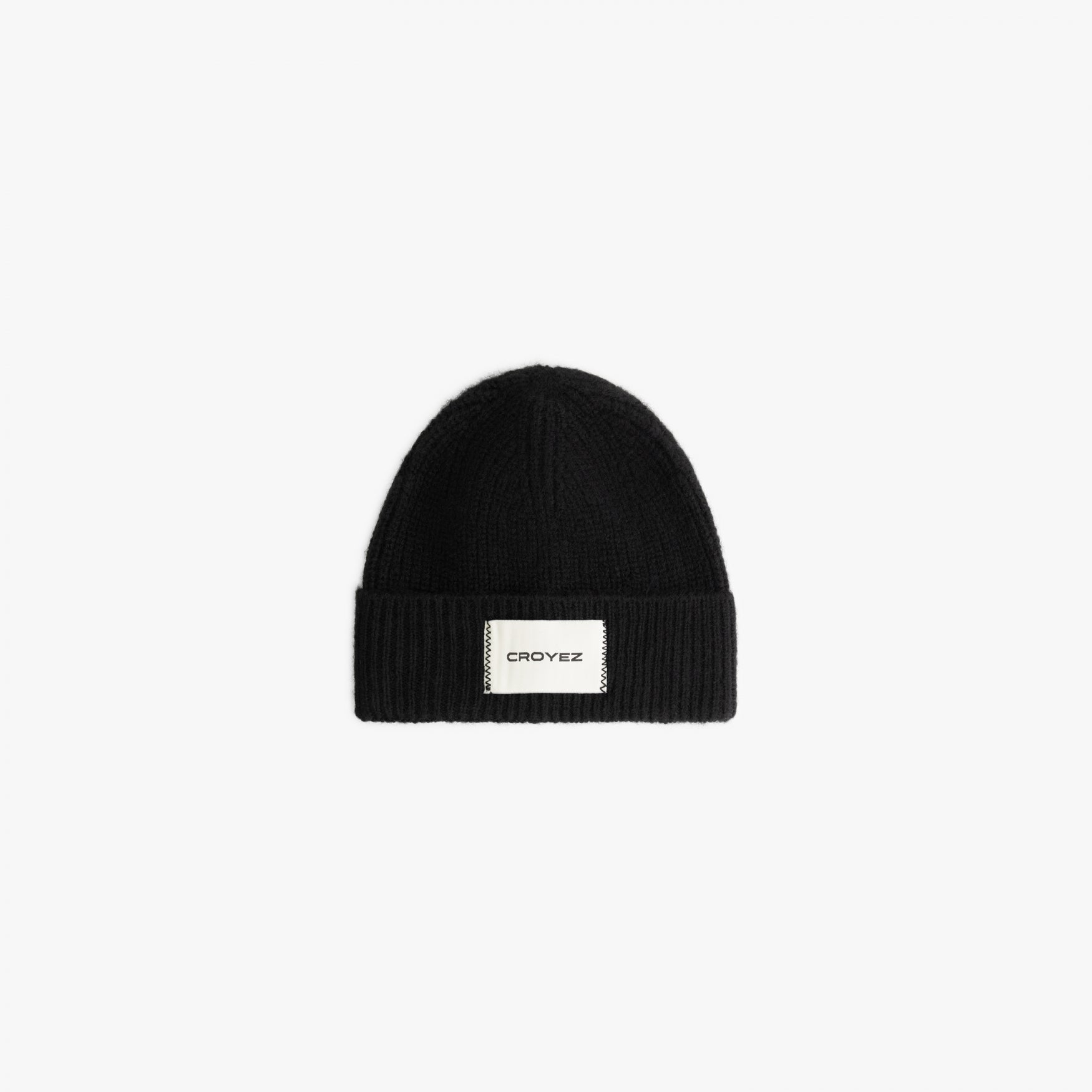 CROYEZ LABEL BEANIE | BLACK