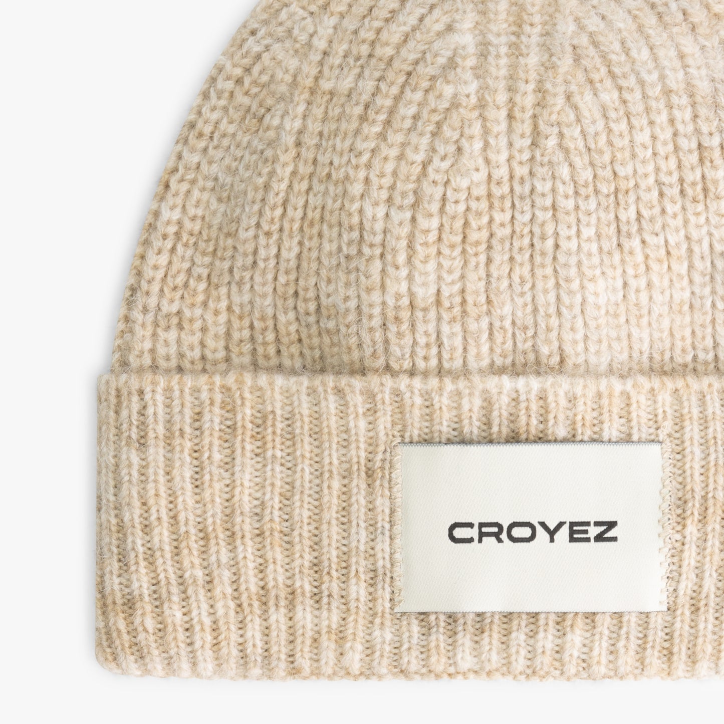 CROYEZ LABEL BEANIE - BEIGE