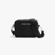 CROYEZ MONOGRAM MESSENGER BAG | BLACK