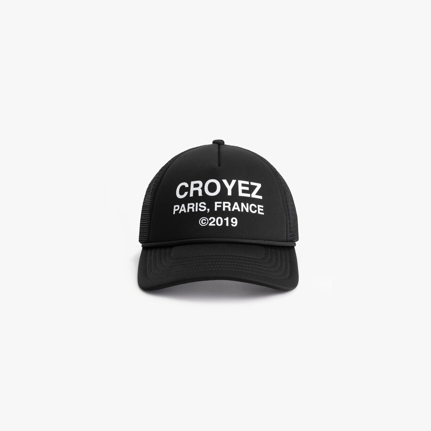 CROYEZ GALLERY TRUCKER CAP - BLACK/WHITE