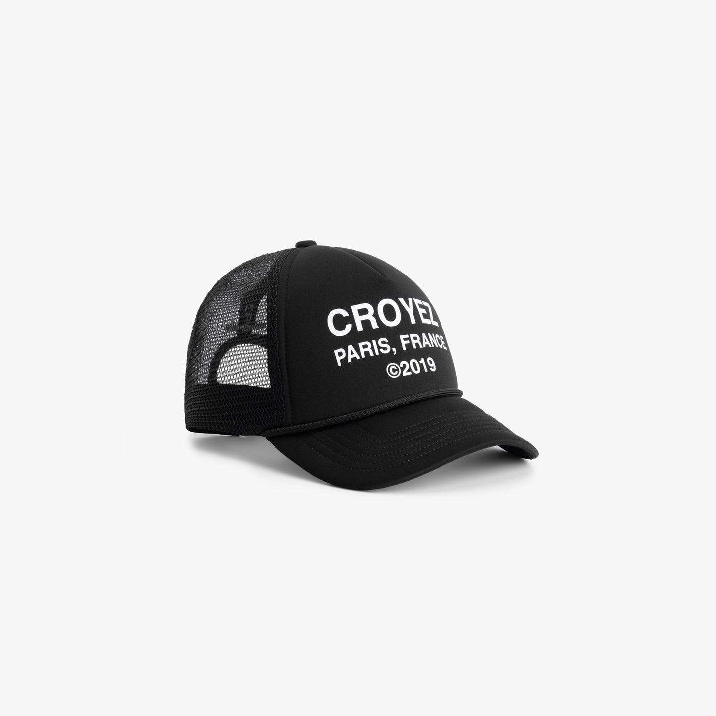 CROYEZ GALLERY TRUCKER CAP - BLACK/WHITE