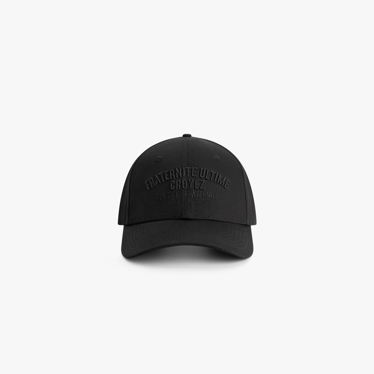 CROYEZ FRATERNITÉ BASEBALL CAP - BLACK