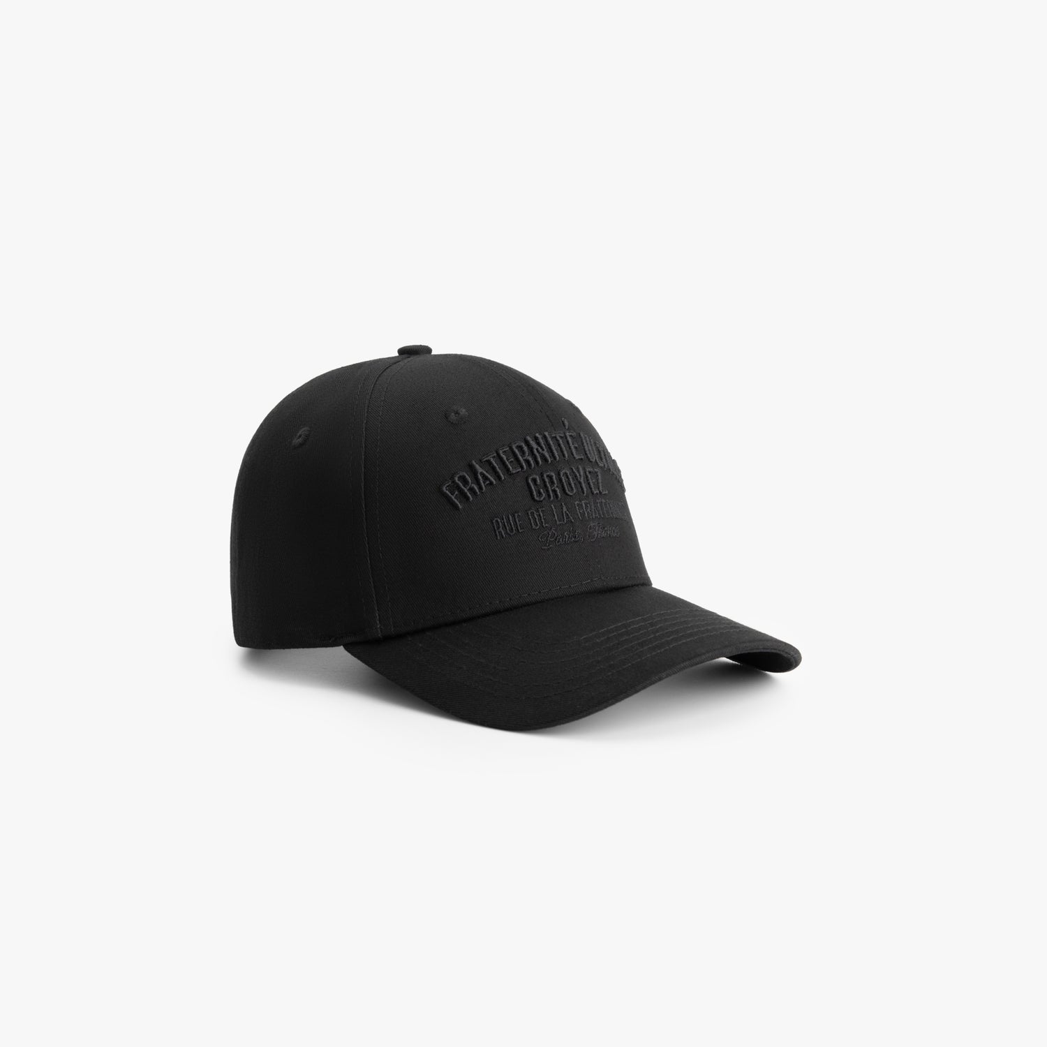 CROYEZ FRATERNITÉ BASEBALL CAP - BLACK