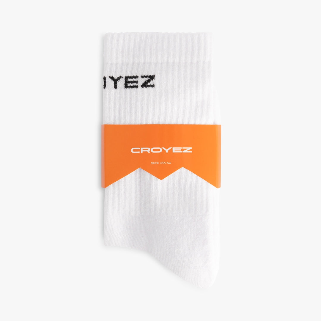 CROYEZ LOGO SOCKS 2-PACK | WHITE