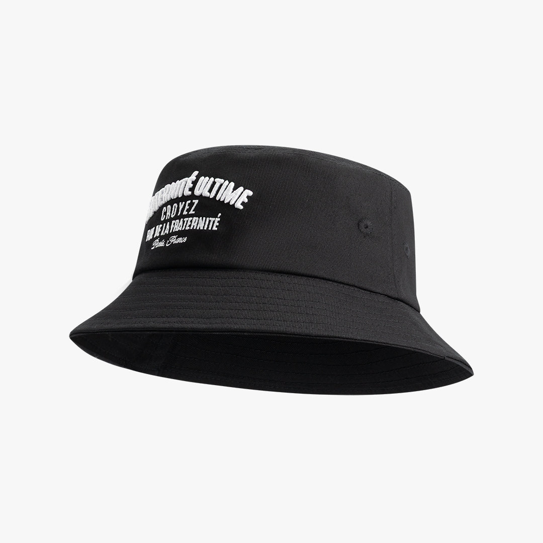 CROYEZ FRATERNITÉ BUCKET HAT | BLACK