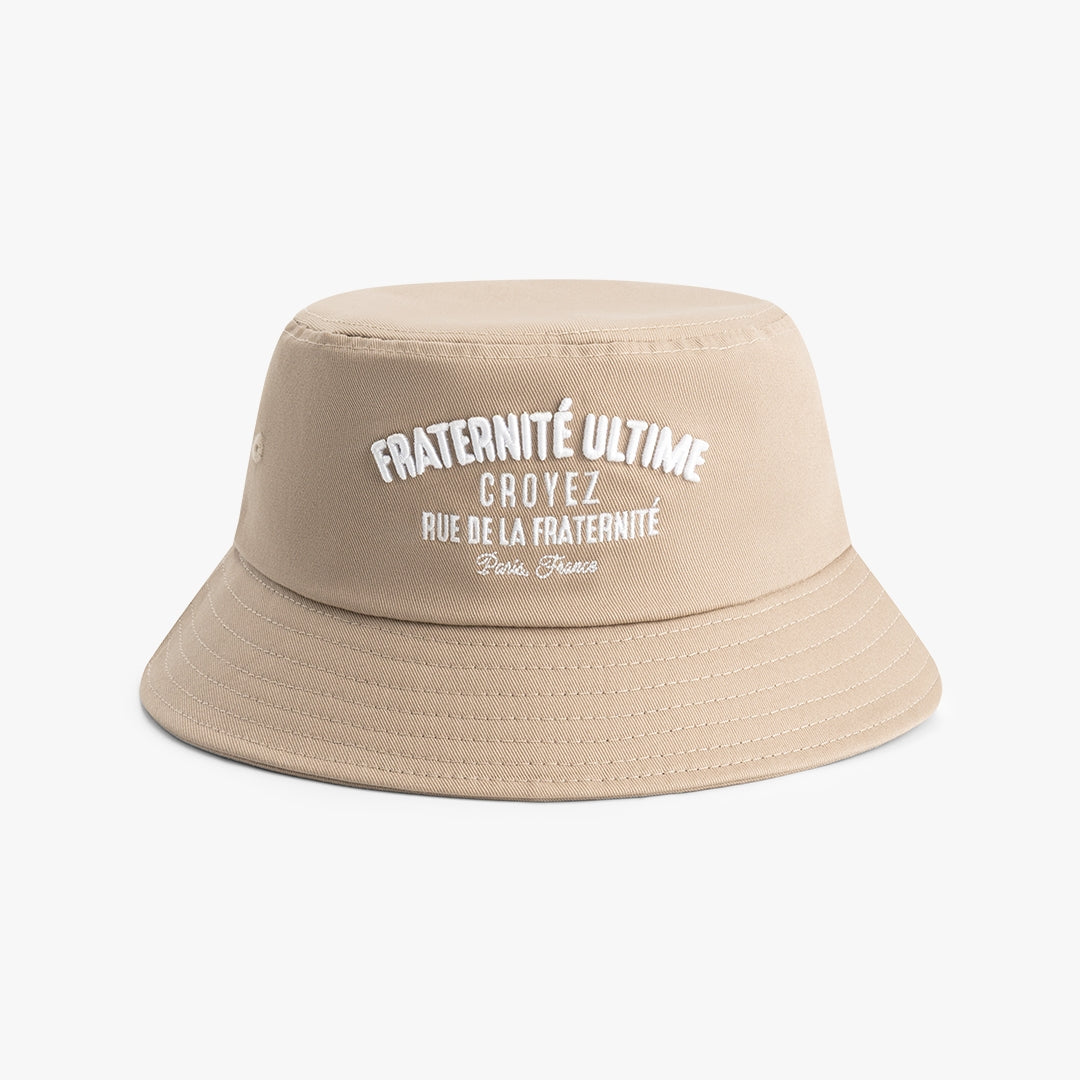 CROYEZ FRATERNITÉ BUCKET HAT | STONE