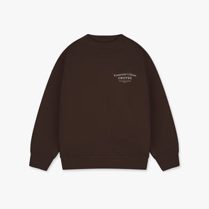 CROYEZ MINI FRATERNITÉ SWEATER | BROWN