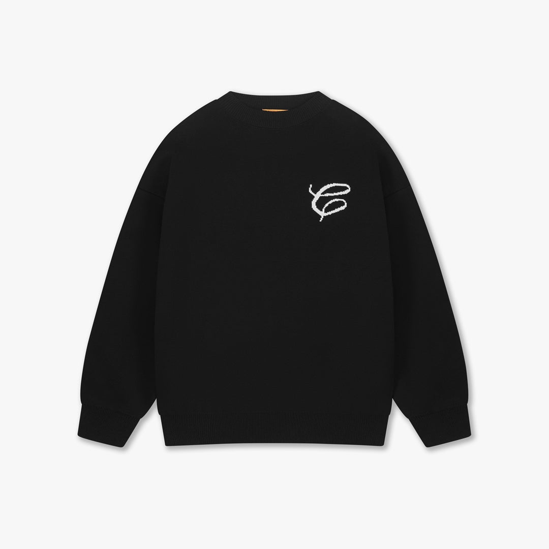  CROYEZ MINI ESSENCE KNIT SWEATER | BLACK