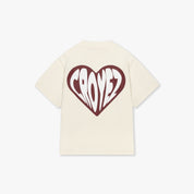 Croyez Mini Puffed Heart T-Shirt | Off-White