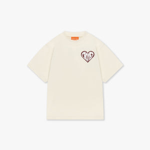 Croyez Mini Puffed Heart T-Shirt | Off-White