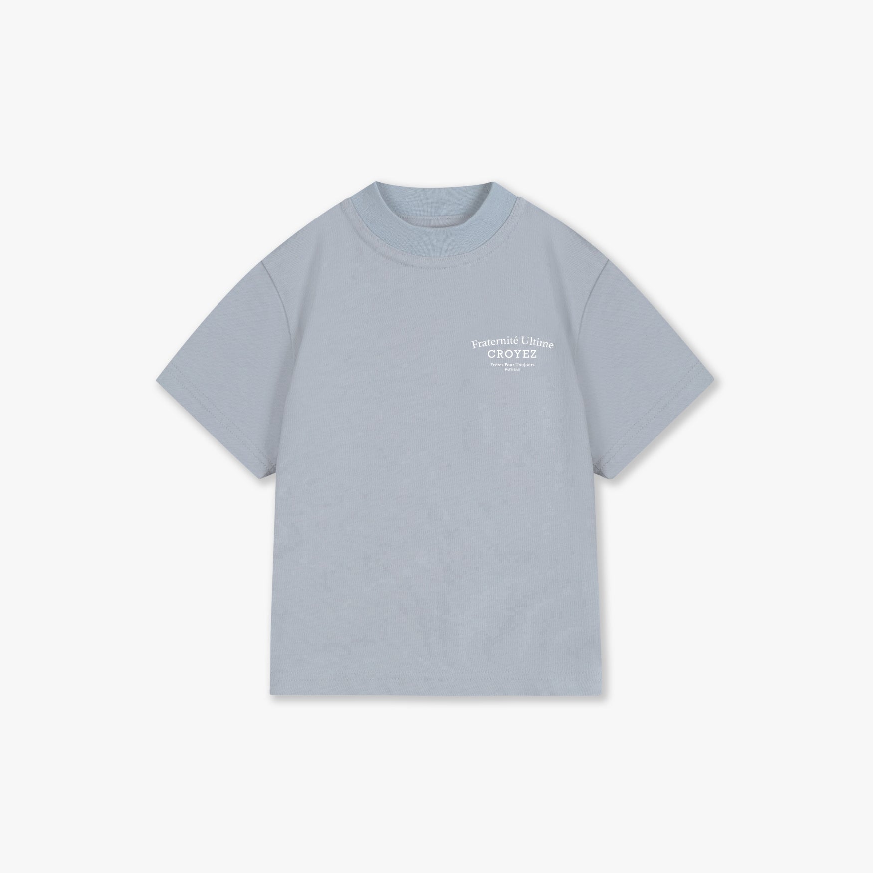 CM1-SS25-05-Croyez_Mini_Fraternite_T-Shirt_-Light_Blue_Front.jpg