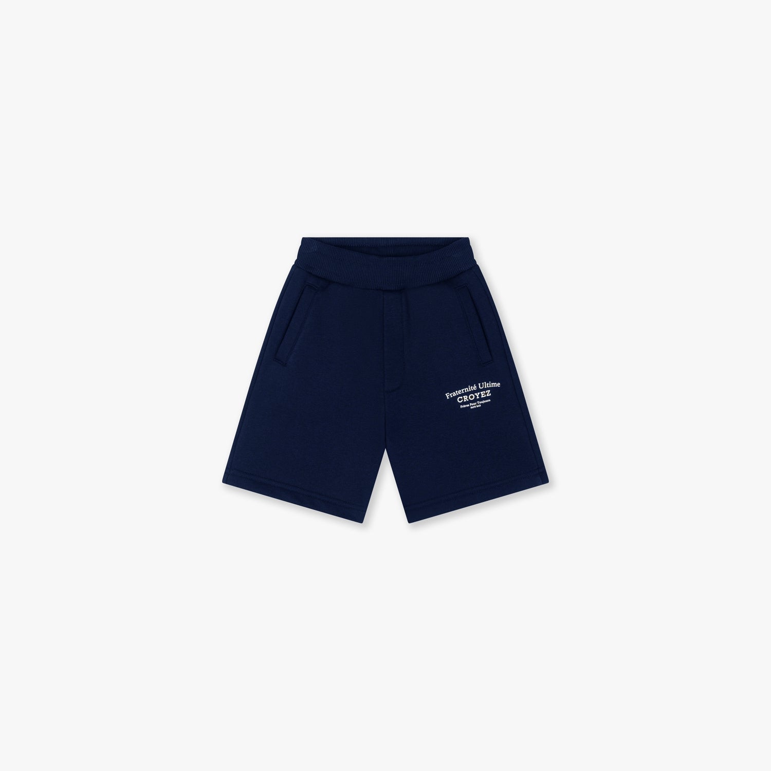CM1-SS25-09-Croyez_Mini_Fraternite_Shorts-Navy_Front.jpg