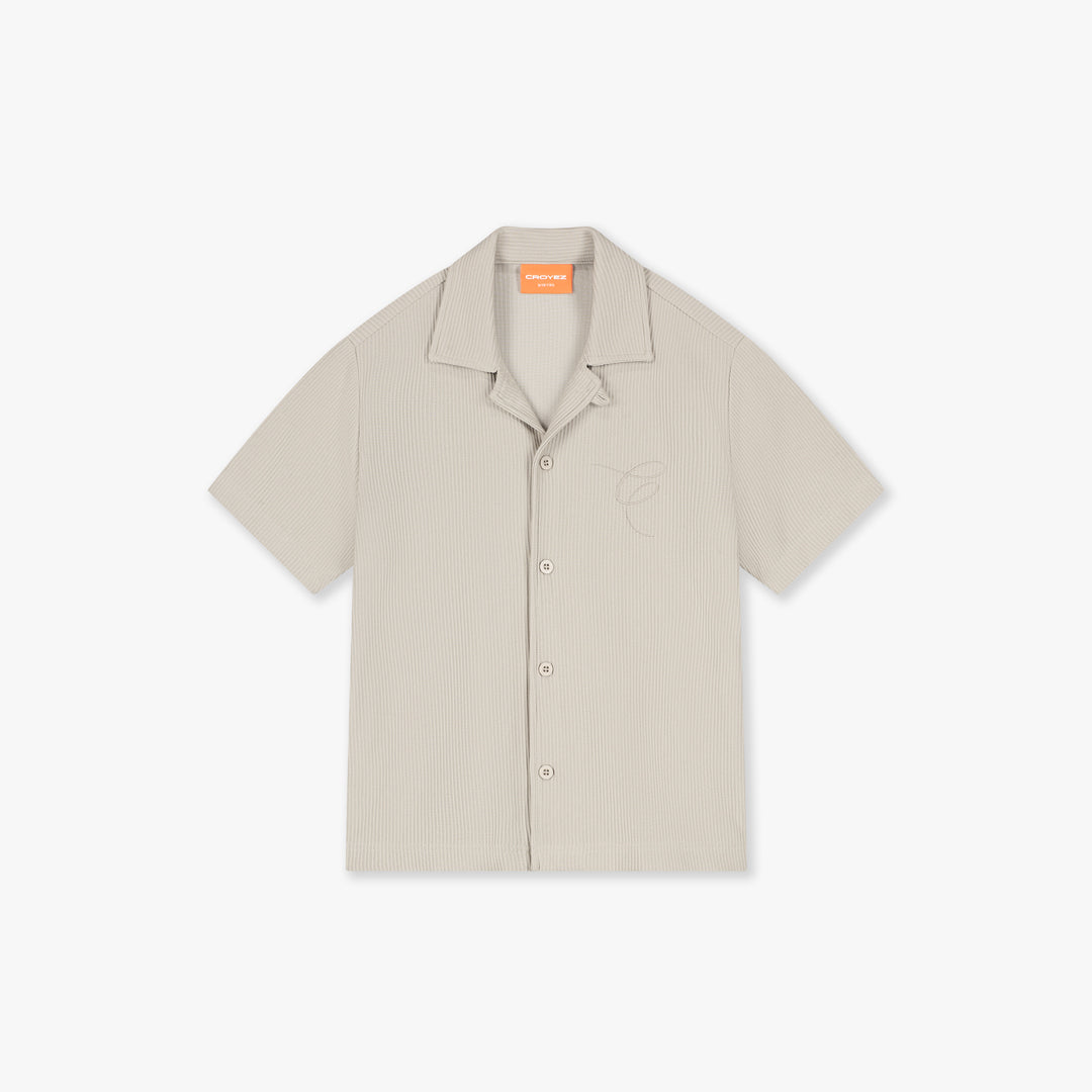  Croyez Mini Ribbed Shirt | Beige
