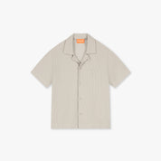 Croyez Mini Ribbed Shirt | Beige