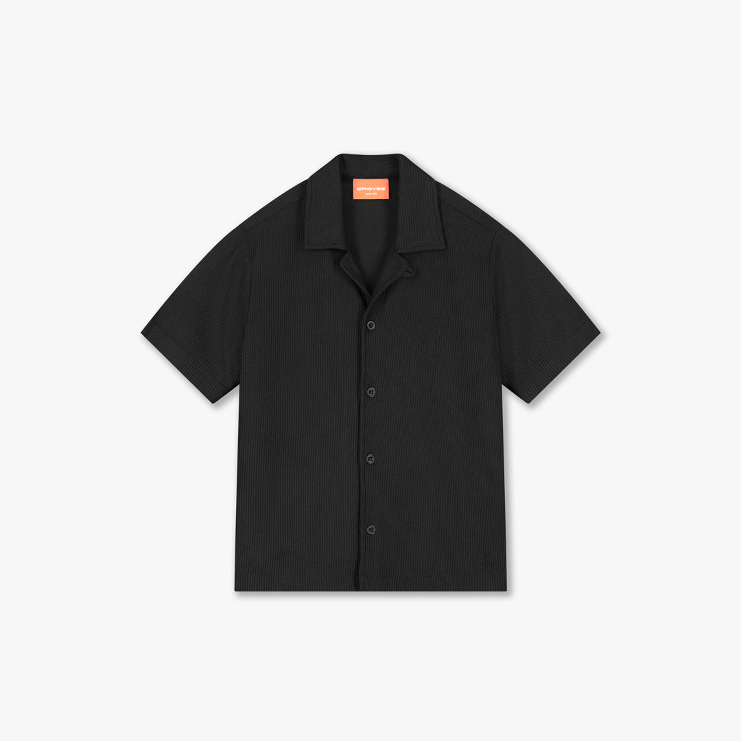  Croyez Mini Ribbed Shirt | Black