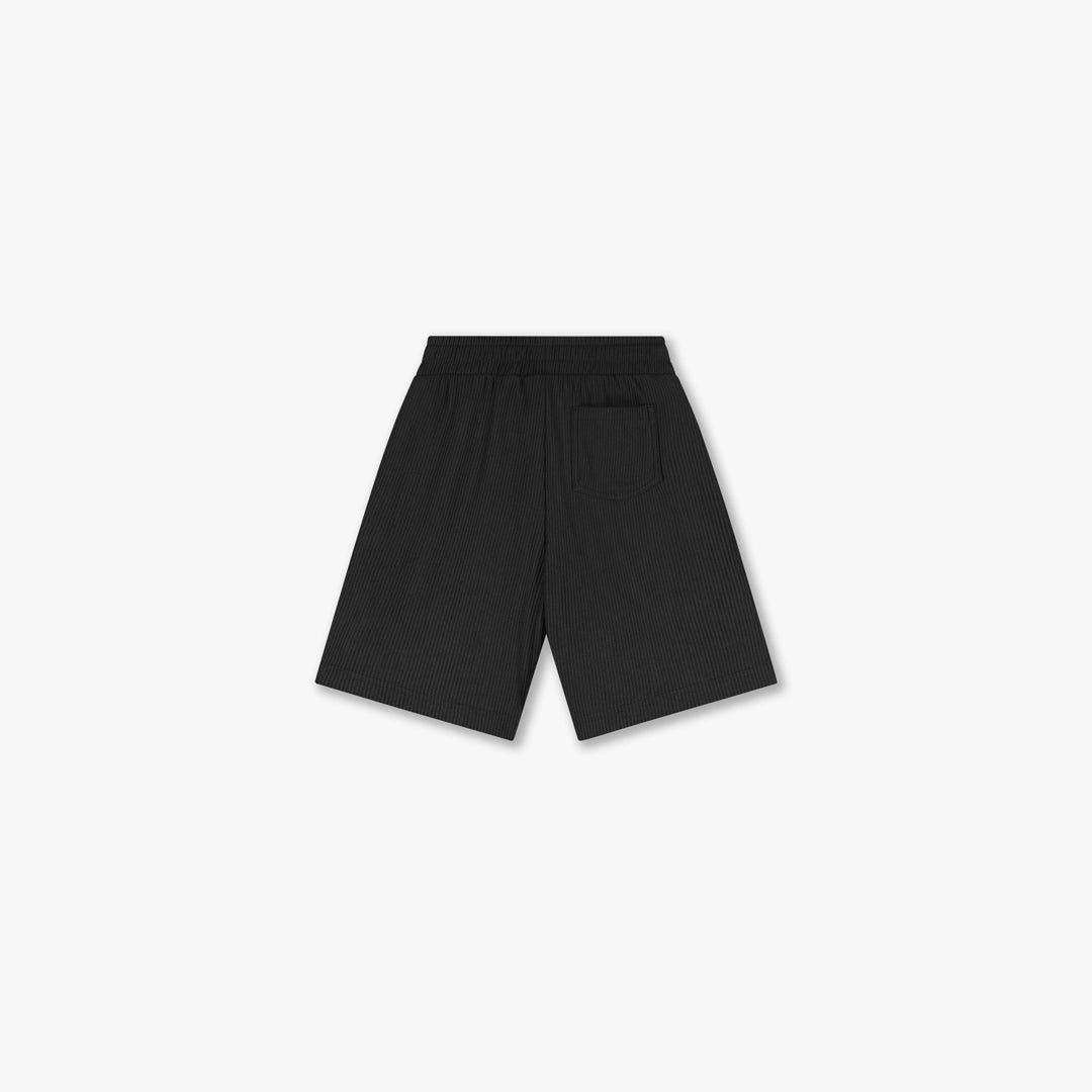 Croyez Mini Ribbed Shorts | Black