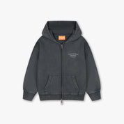 Croyez Mini Fraternité Zip Hoodie | Acid Wash/White