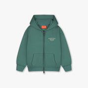 Croyez Mini Fraternité Zip Hoodie | Green/Off-White